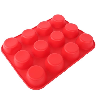 12 गुहा उच्च तापमान सिलिकॉन मोल्ड त्वरित रिलीज 165g नेट वजन Stackable