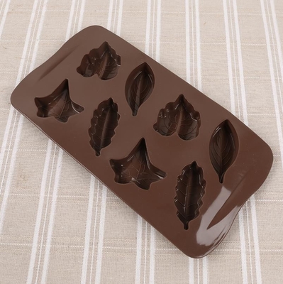 3 डी कस्टम हार्ड लीफ सिलिकॉन कैंडी Molds 8 गुहा हल्के वजन आसान सफाई