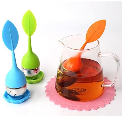 BAP मुक्त चाय infuser प्यारा सिलिकॉन चाय infuser पत्ती आकार एफडीए सिलिकॉन