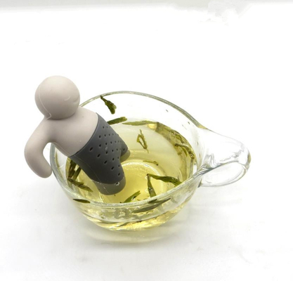 BPA मुक्त श्री चाय एफडीए मानक सिलिकॉन चाय infuser आदमी के साथ बॉक्स पैकेज उपलब्ध है